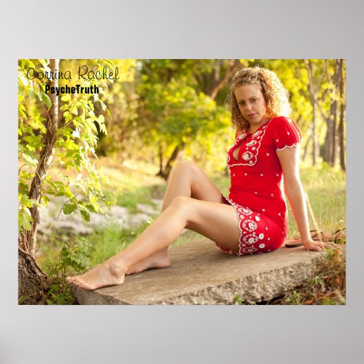Corrina Rachel Red Dress Poster (Voorkant)