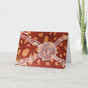 Corroboree II Aboriginal Art Kaart