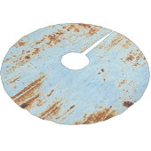 Corroded metaal, grunge textuur achtergrond. kerstboom rok (Gekanteld)