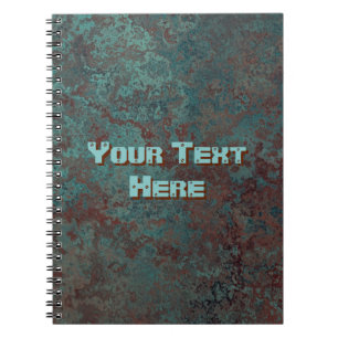 Corrosie "Copper" Text print notebook Notitieboek