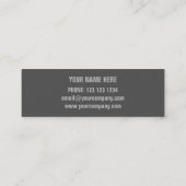 Corrosie grijze afdruk visitekaartje (Achterkant)