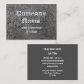 Corrosie grijze printplaat 'description' visitekaartje (Voorkant / Achterkant)