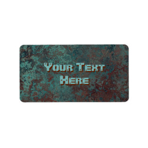 Corrosie-"Koper"-afdrukmedium Etiket