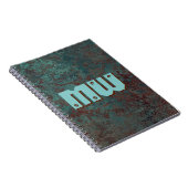 Corrosion "cuivre" carnet d'impression Monogramme (Côté Droit)