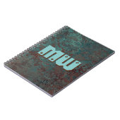 Corrosion "cuivre" carnet d'impression Monogramme (Côté gauche)