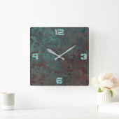 Corrosion "cuivre" horloge d'impression 'numéros'  (Maison)