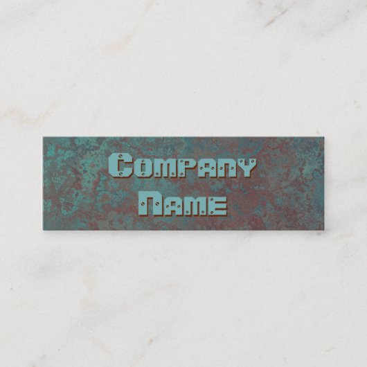 Corrosion "cuivre" impression carte de visite maig (Devant)