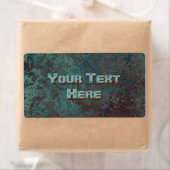 Corrosion "cuivre" imprimé étiquette grand (En situation)