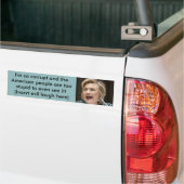 Corrupt Hillary Bumpersticker (Op Truck)