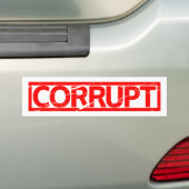 Corrupt Stamp Bumpersticker (Op auto)