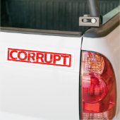 Corrupt Stamp Bumpersticker (Op Truck)