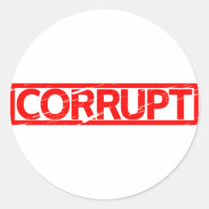 Corrupt Stamp Ronde Sticker