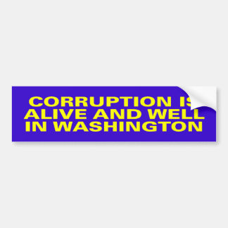 corruptie leeft nog bumpersticker