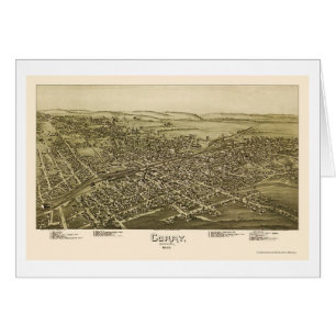 Corry, PA Panorama Map - 1895