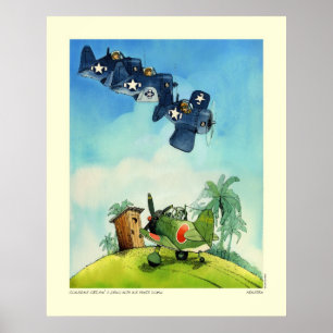 Corsairs vangen een nul met zijn mieren neer poster