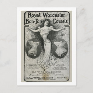 corset ad briefkaart