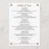 Corset Bachelorette Overzicht van evenementen Programma (Voorkant)