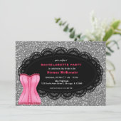 Corset Bachelorette Party Kaart (Staand voorkant)