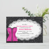 Corset Bachelorette Party Kaart (Staand voorkant)