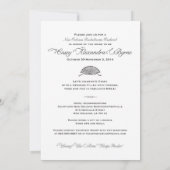 Corset Bachelorette Party Uitnodiging (Achterkant)