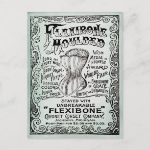 Corset Clothing Advertisement Briefkaart