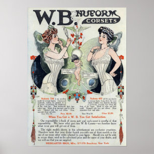 corset en afdrukken poster