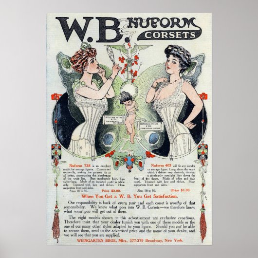  corset en afdrukken poster (Voorkant)