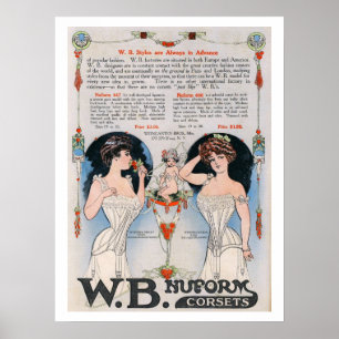 corset en druk 2 Poster af