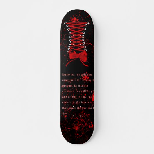Corset-Gothic / Punk skateboard (Voorkant)