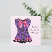 Corset Imprimé Léopard Rose & Violet Invitation En (Debout devant)
