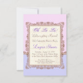 Corset Lingerie Victoriaans Vrijgezellenfeest Kaart (Achterkant)