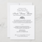 Corset Literaire Lingerie Douche Uitnodiging (Achterkant)