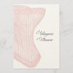  Corset Literaire Lingerie Douche Uitnodiging