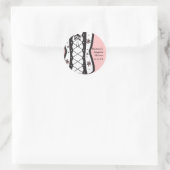  corset-makelaardouche Bridal roze Sticker (Tas)