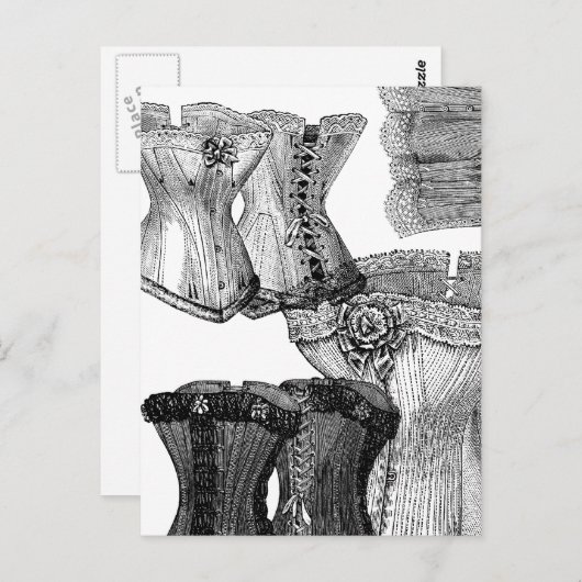 Corsets en meer corsets briefkaart (Voorkant / Achterkant)