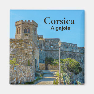 Corsica Algajola Castle Frankrijk Souvenir Magneet