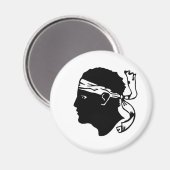 Corsica eiland frankrijk Corse regio vlaggestaat h Magneet