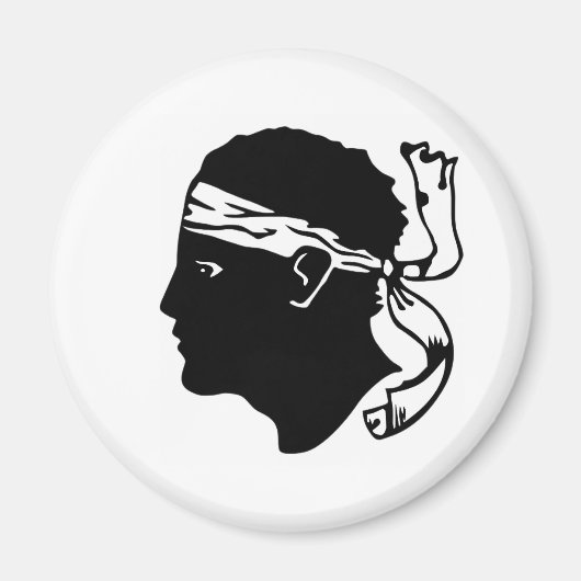 Corsica eiland frankrijk Corse regio vlaggestaat h Magneet