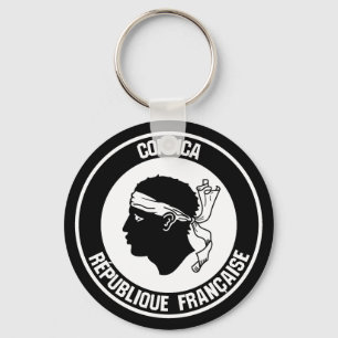 Corsica Round Emblem Sleutelhanger