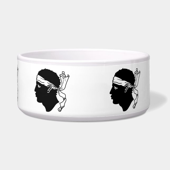 Corsica Vlag Etenbakje Voerbakje (Voorkant)