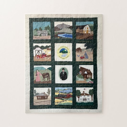 Corte Madera Commemorative Quilt Puzzle (Vertical)