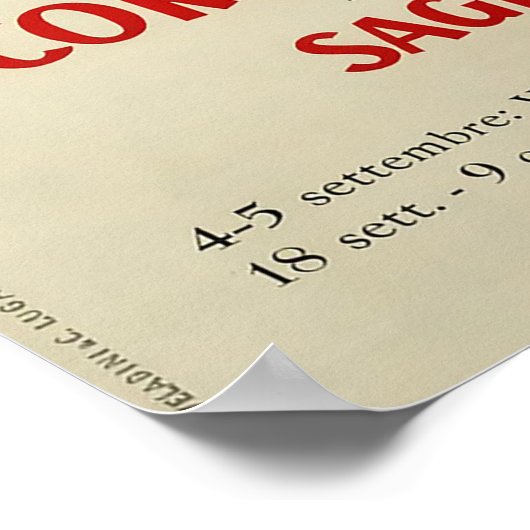 Corteo festa della Venmia, Lugano, Affiche de voya (Coin)