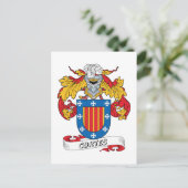 Cortes Family Crest Briefkaart (Staand voorkant)