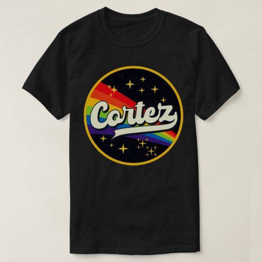 Cortez regenboog in ruimte stijl t-shirt (Design voorkant)