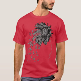 Corticaal gezichtsverlies bewustzijn Zonnebloemrib T-shirt