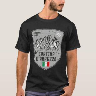 Cortina D Ampezzo Berg Italië Embleem T-shirt