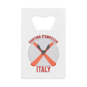 Cortina d'Ampezzo, Italië Kredietkaart Flessenopener
