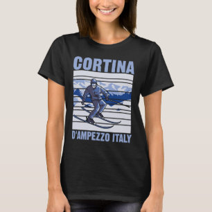 Cortina D'ampezzo Italië Ski T-shirt