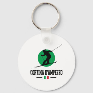 Cortina D'Ampezzo Italië Skigebied Alpen Italiaans Sleutelhanger