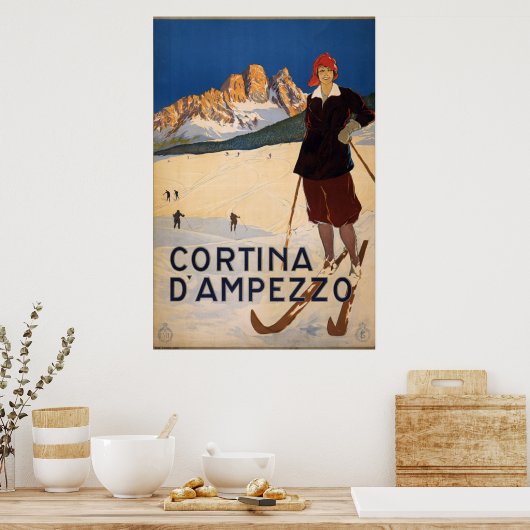 Cortina d'Ampezzo Poster (Keuken)